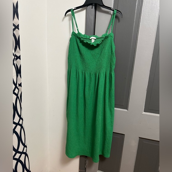 H&M Emerald smock Midi Dress - Picture 9 of 11